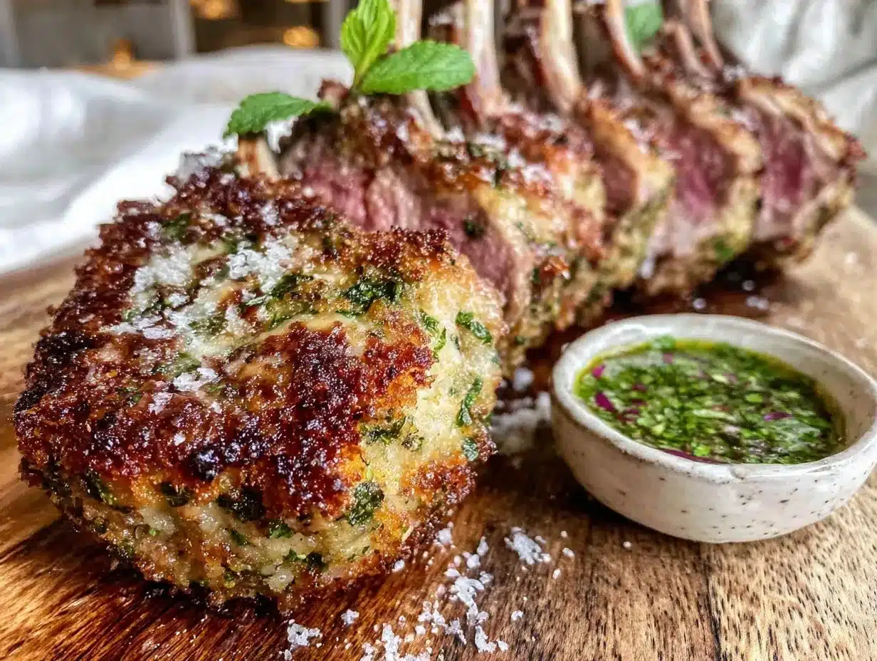 herb crusted rack of lamb preparation steps
