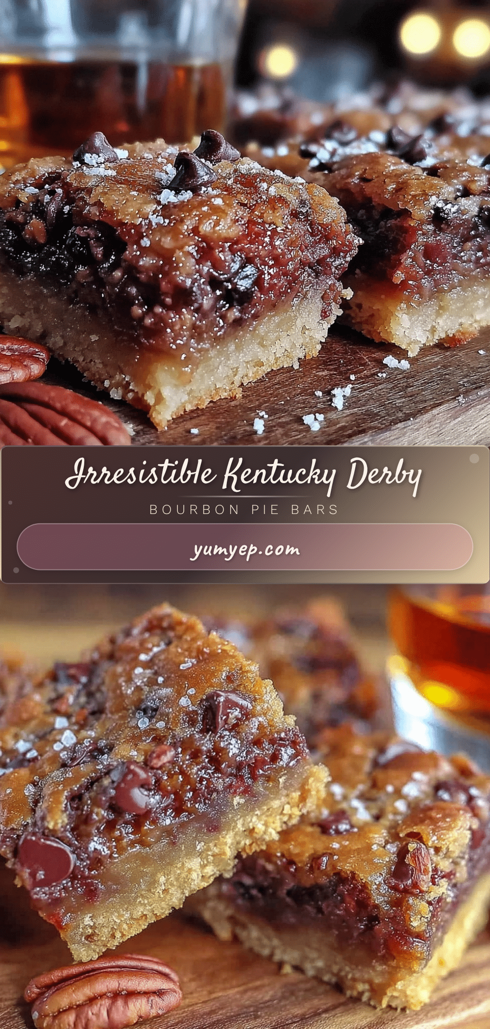 Kentucky Derby pie bars recipe