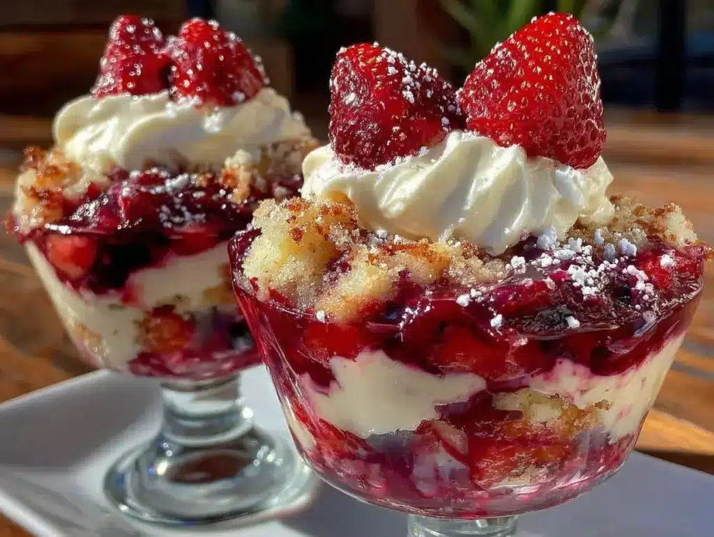 keto strawberry shortcake cups - featured image