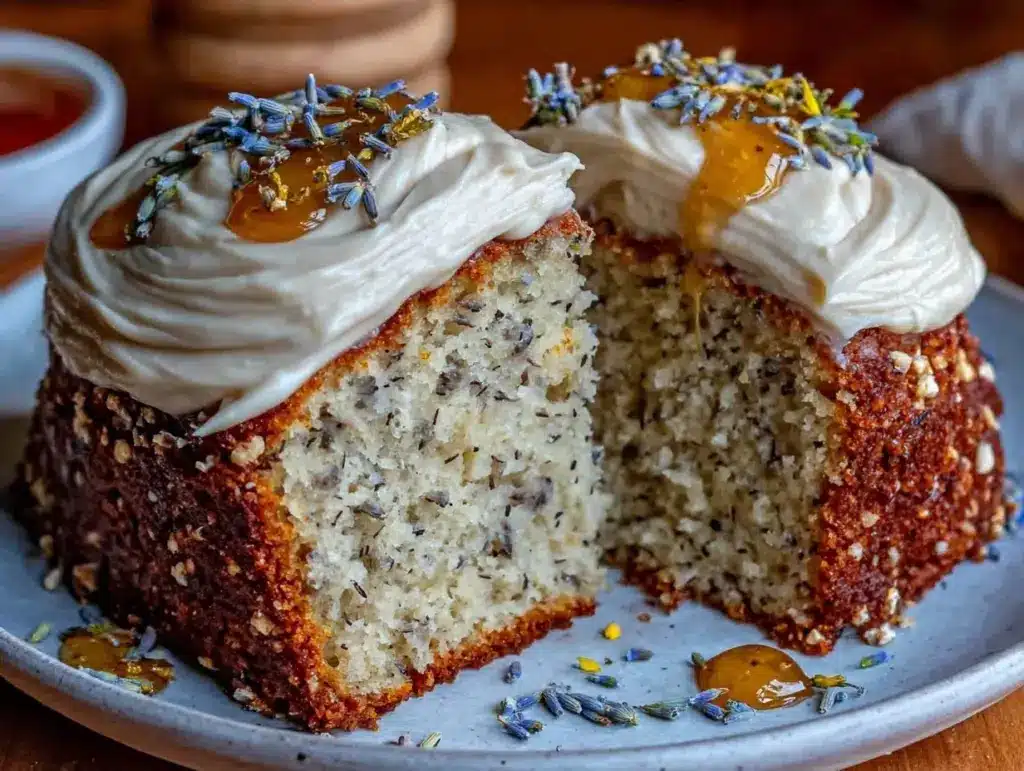 lavender earl grey tea cake - featured image