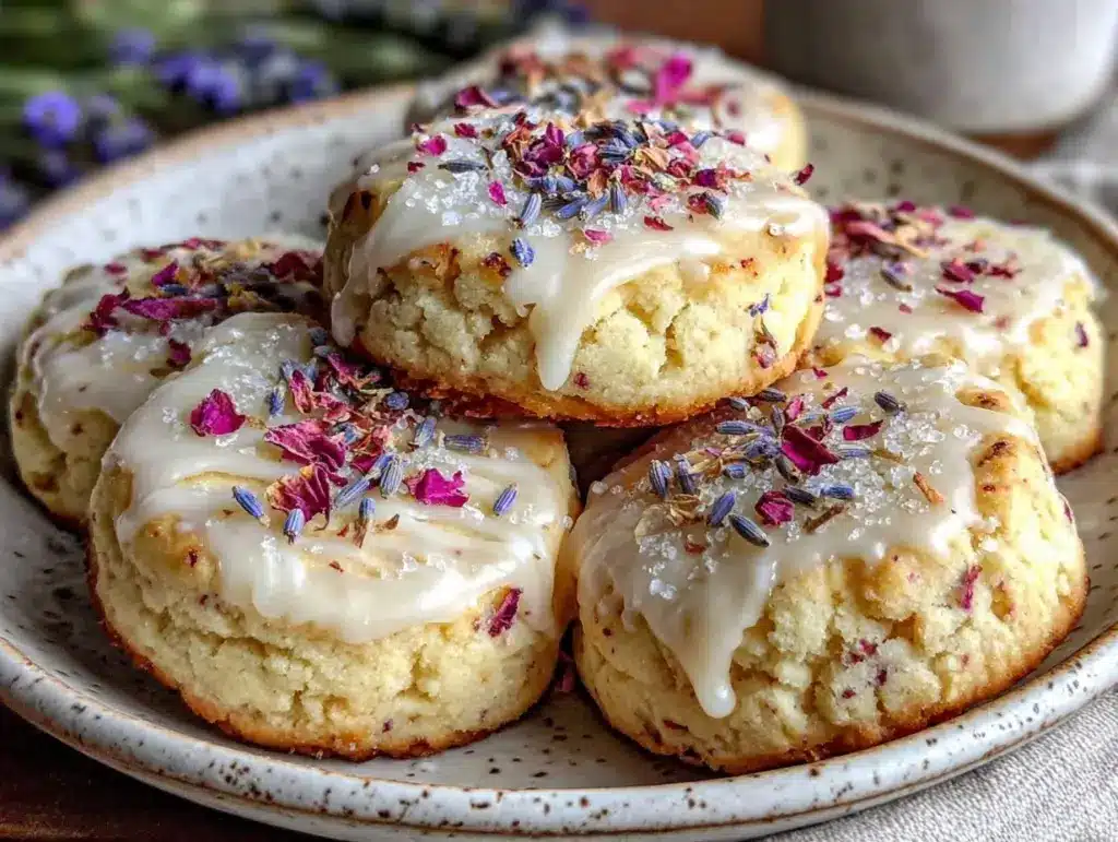 lavender shortbread cookies - featured image
