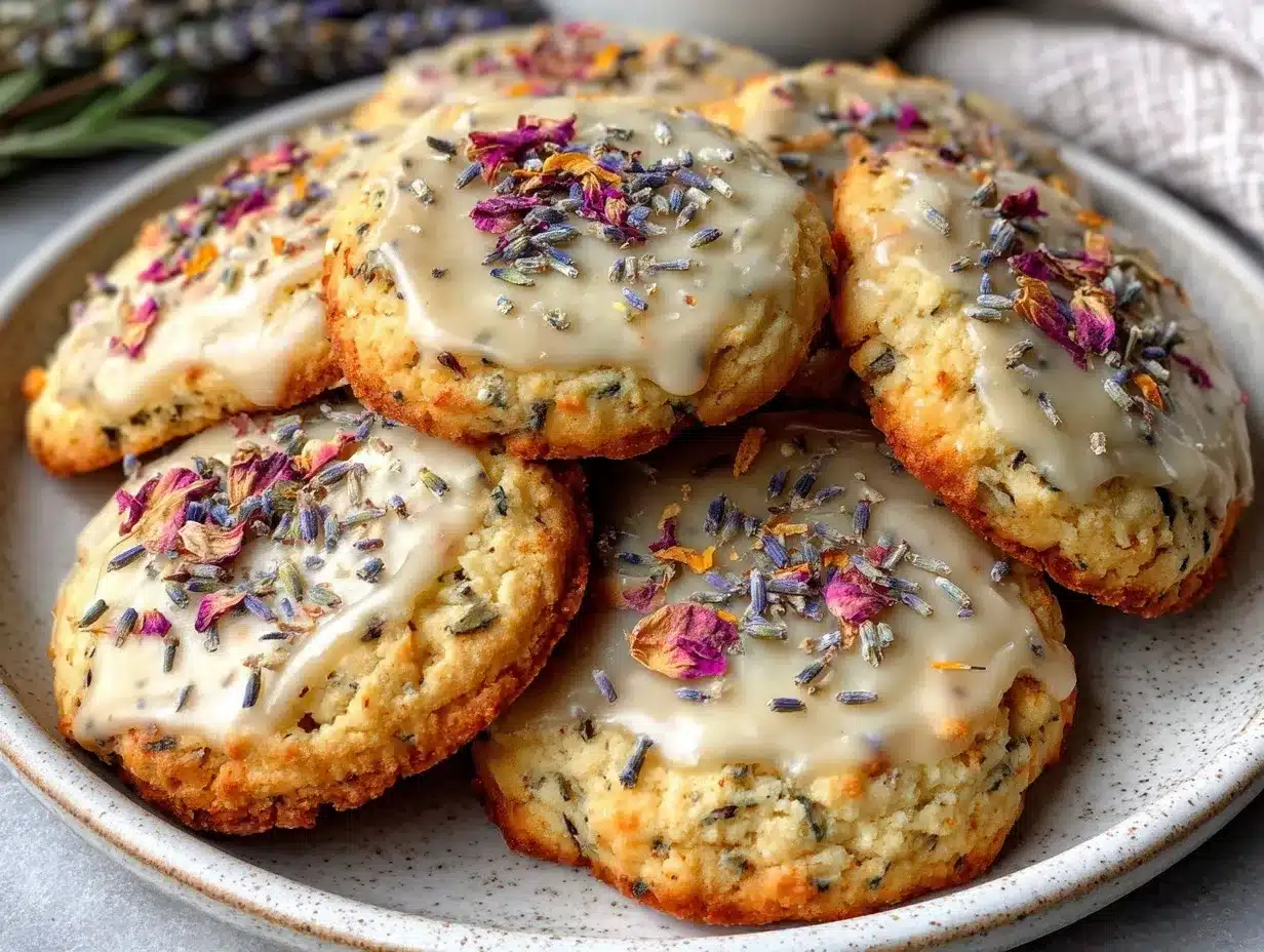 lavender shortbread cookies preparation steps