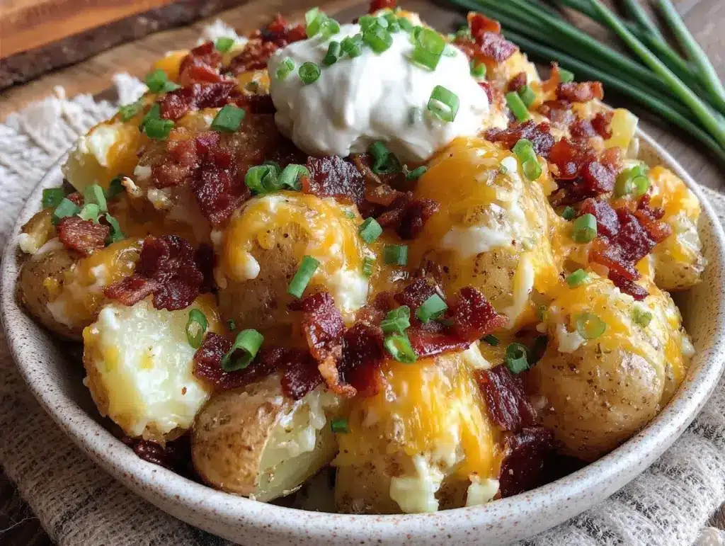 loaded baked potato salad - featured image