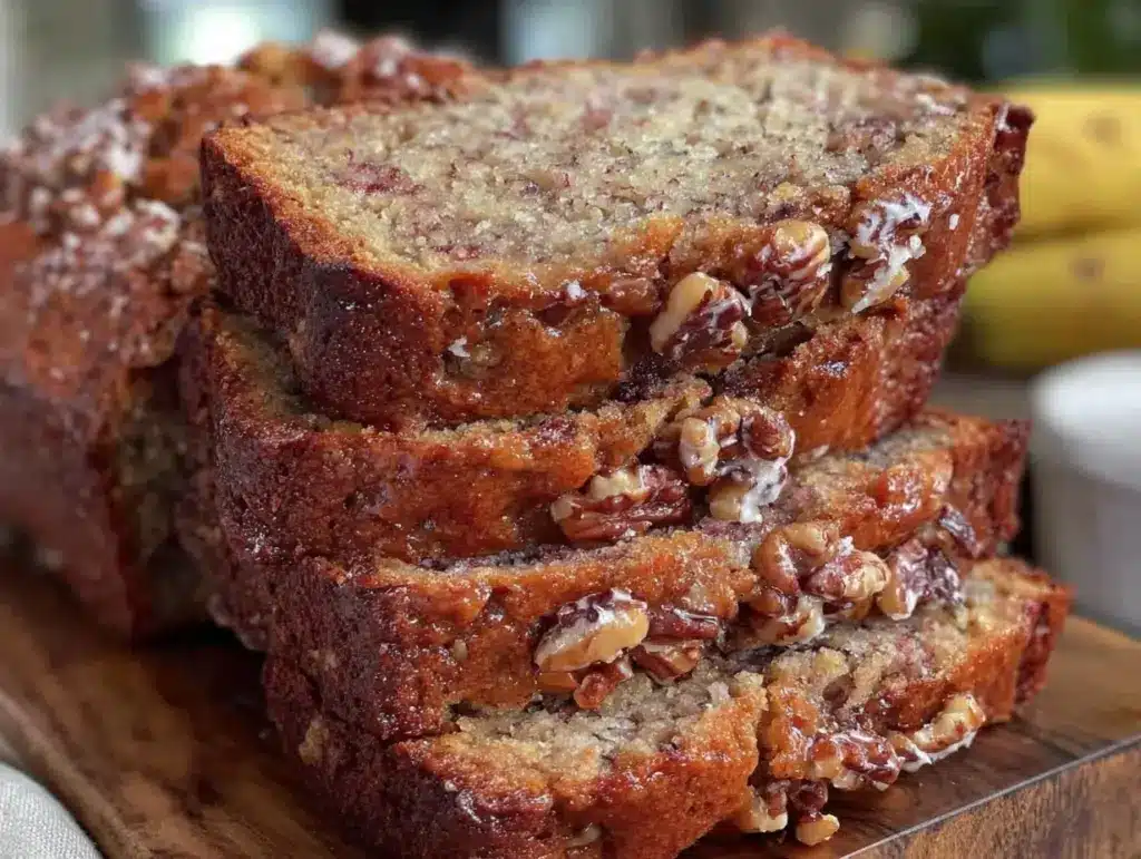 moist gluten free banana bread - featured image