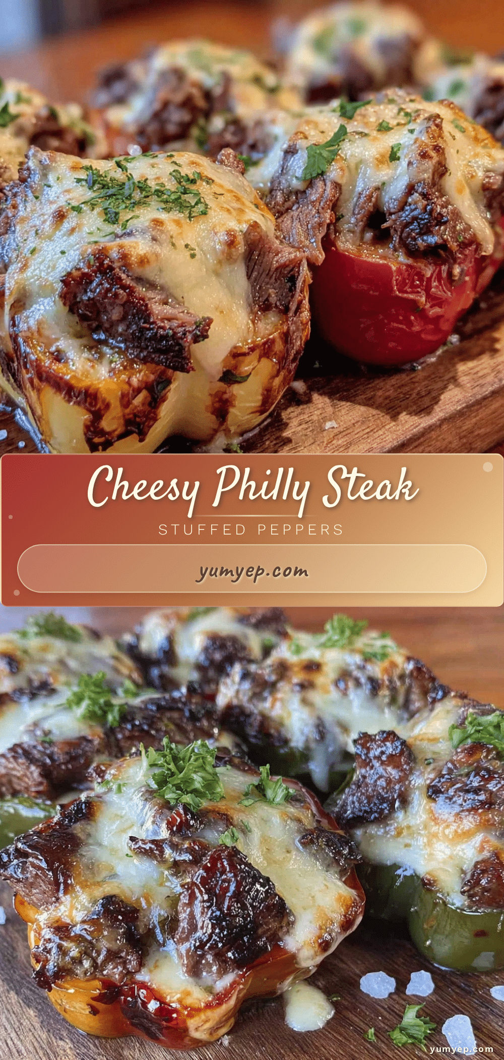 Philly cheesesteak stuffed peppers recipe
