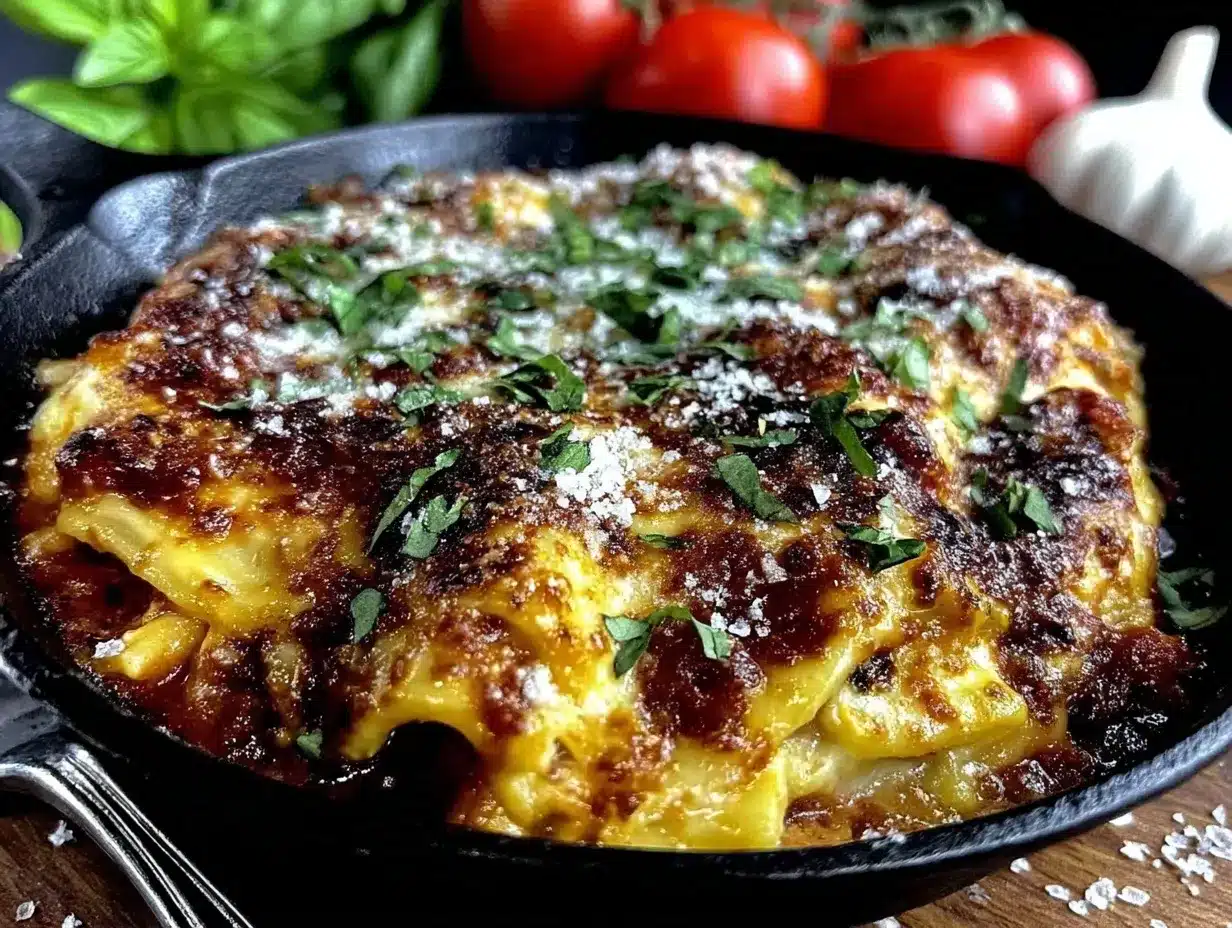 quick creamy skillet lasagna preparation steps