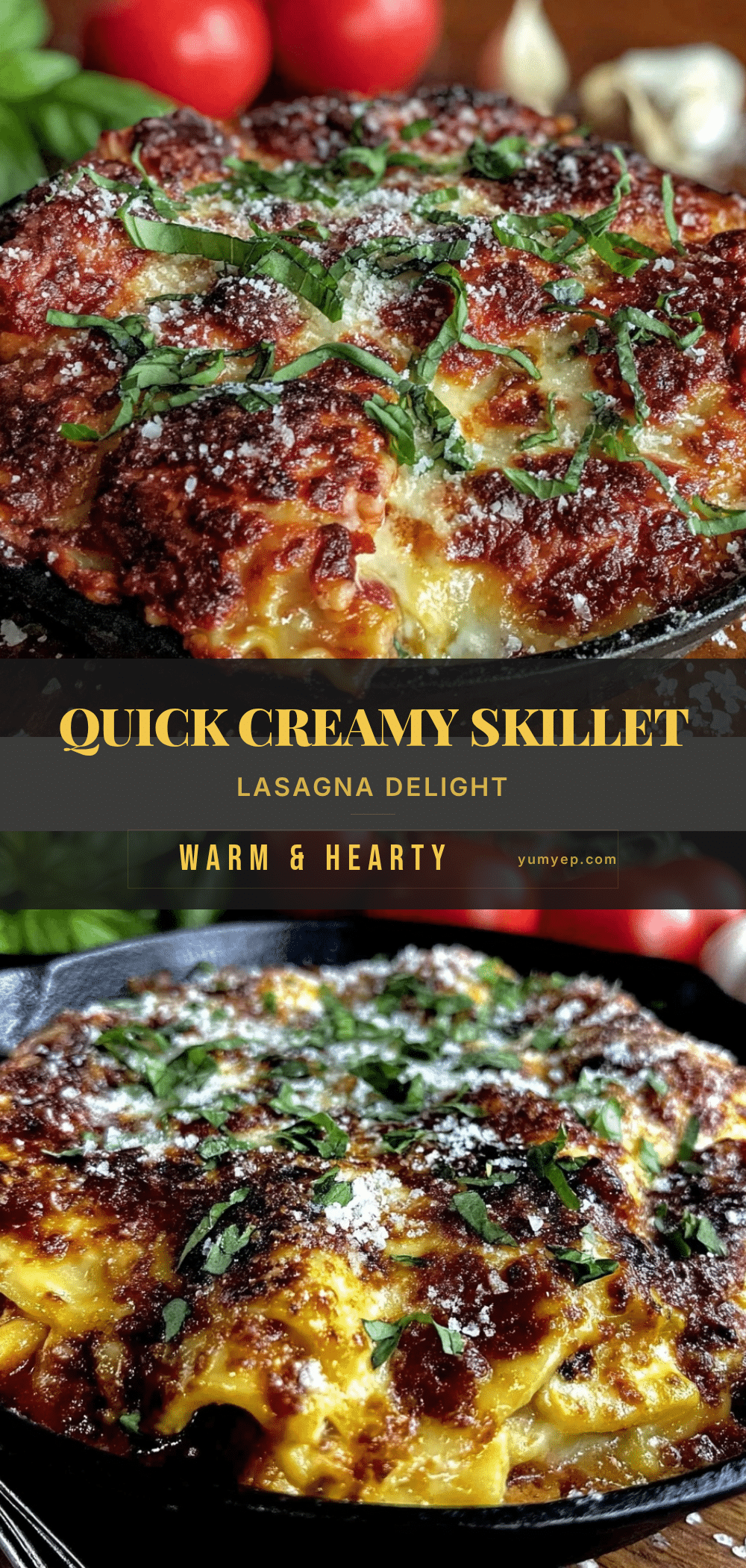quick creamy skillet lasagna recipe