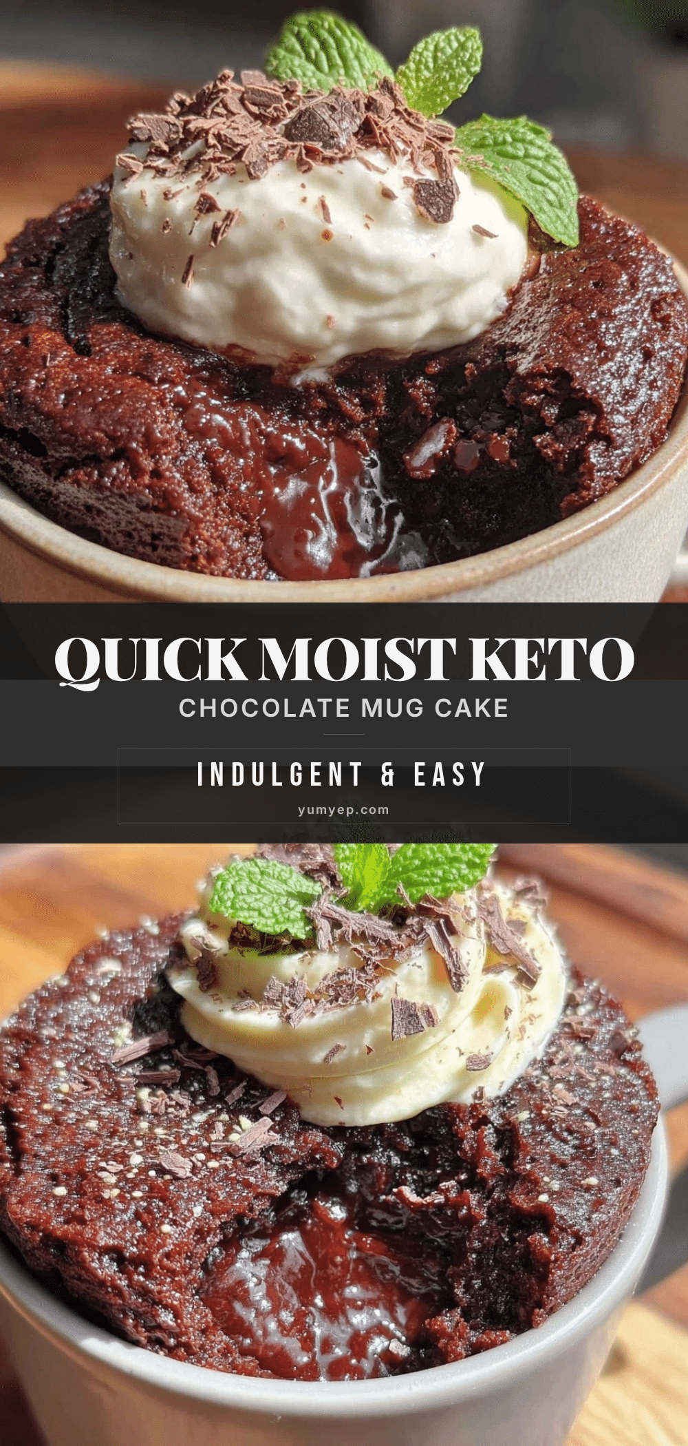 quick keto chocolate mug cake recipe