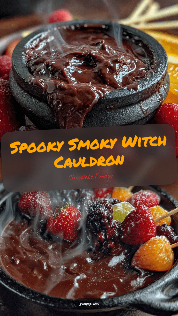witch cauldron chocolate fondue recipe