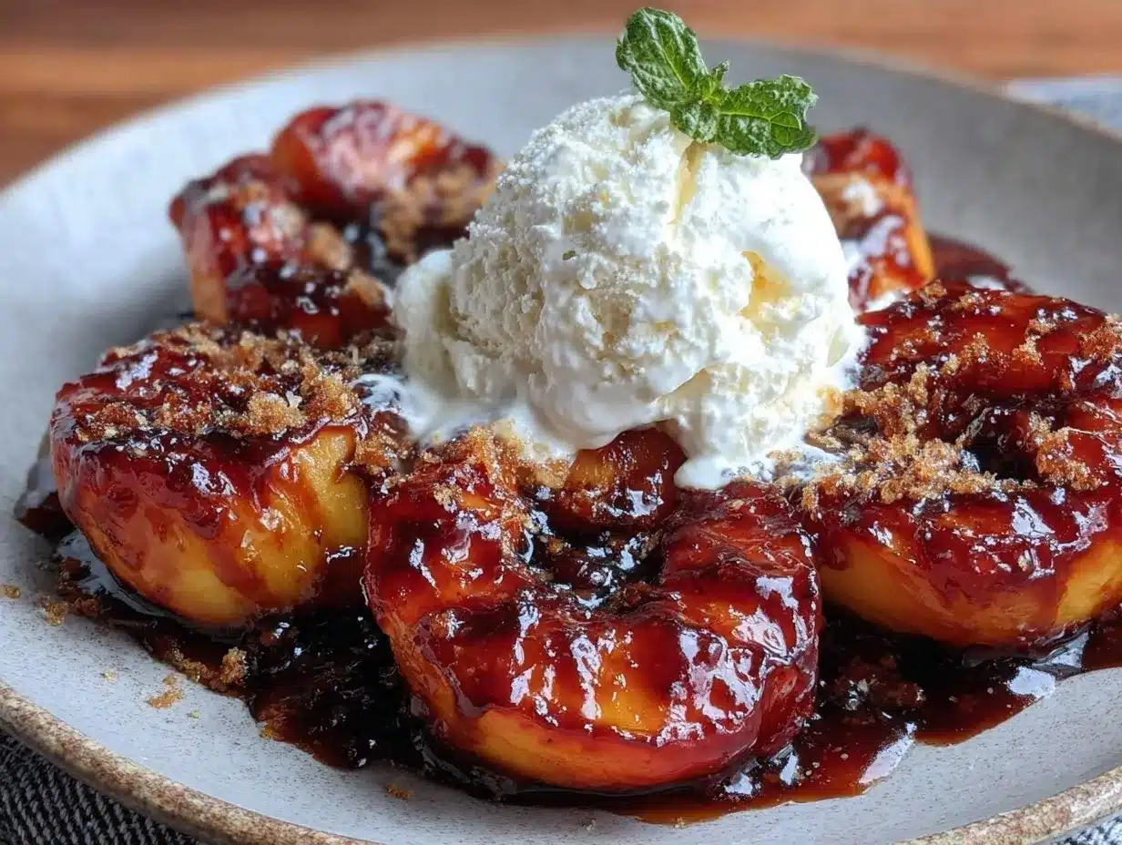 balsamic roasted peaches preparation steps