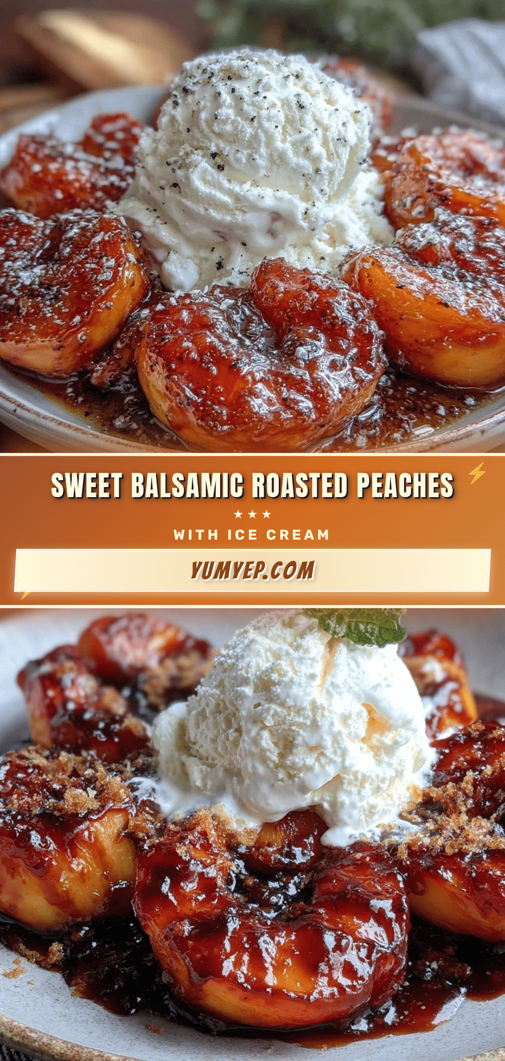 balsamic roasted peaches recipe
