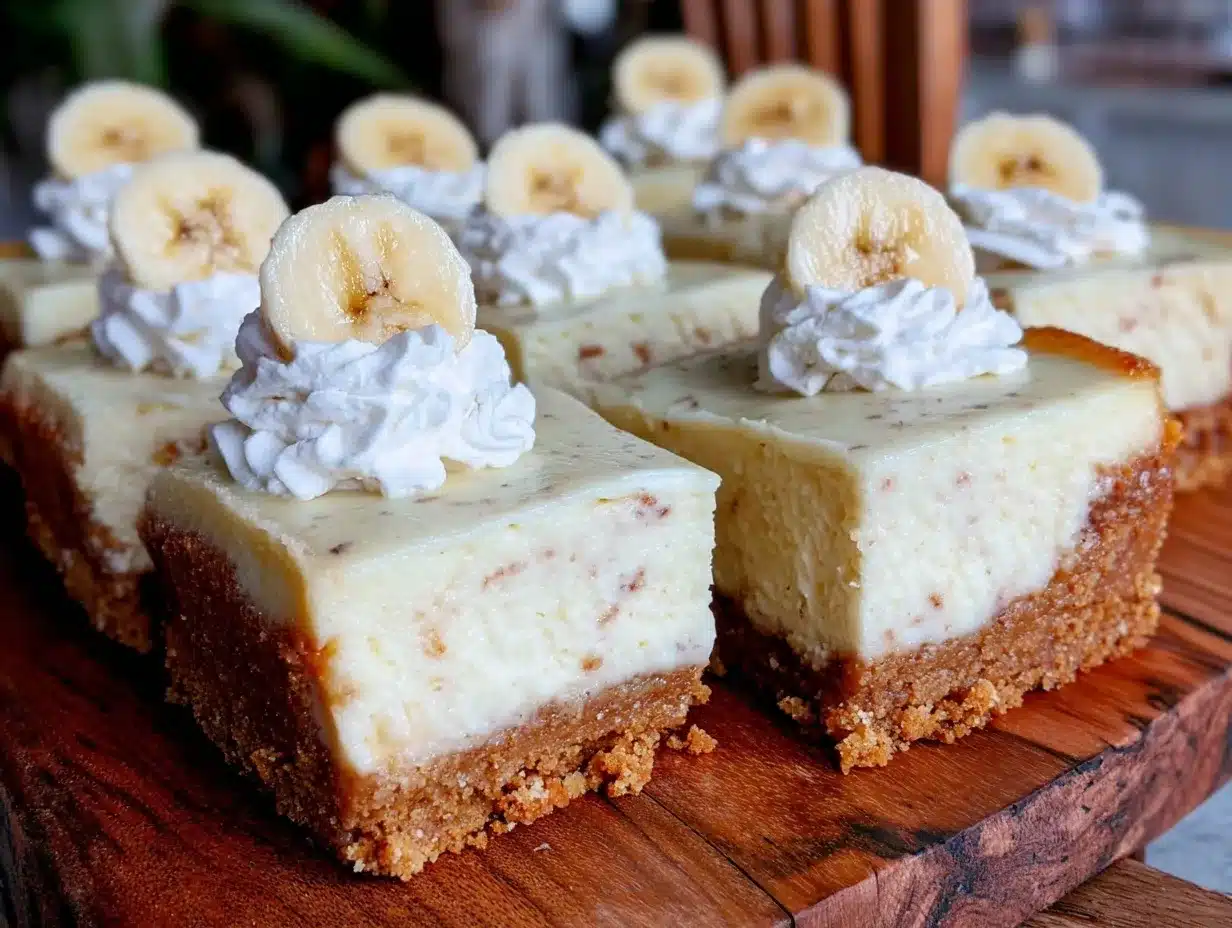 banana pudding cheesecake bars preparation steps