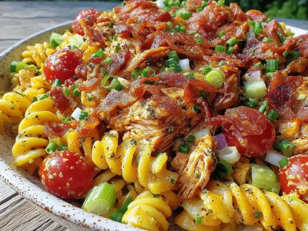 BBQ Ranch Chicken Pasta Salad - featured image