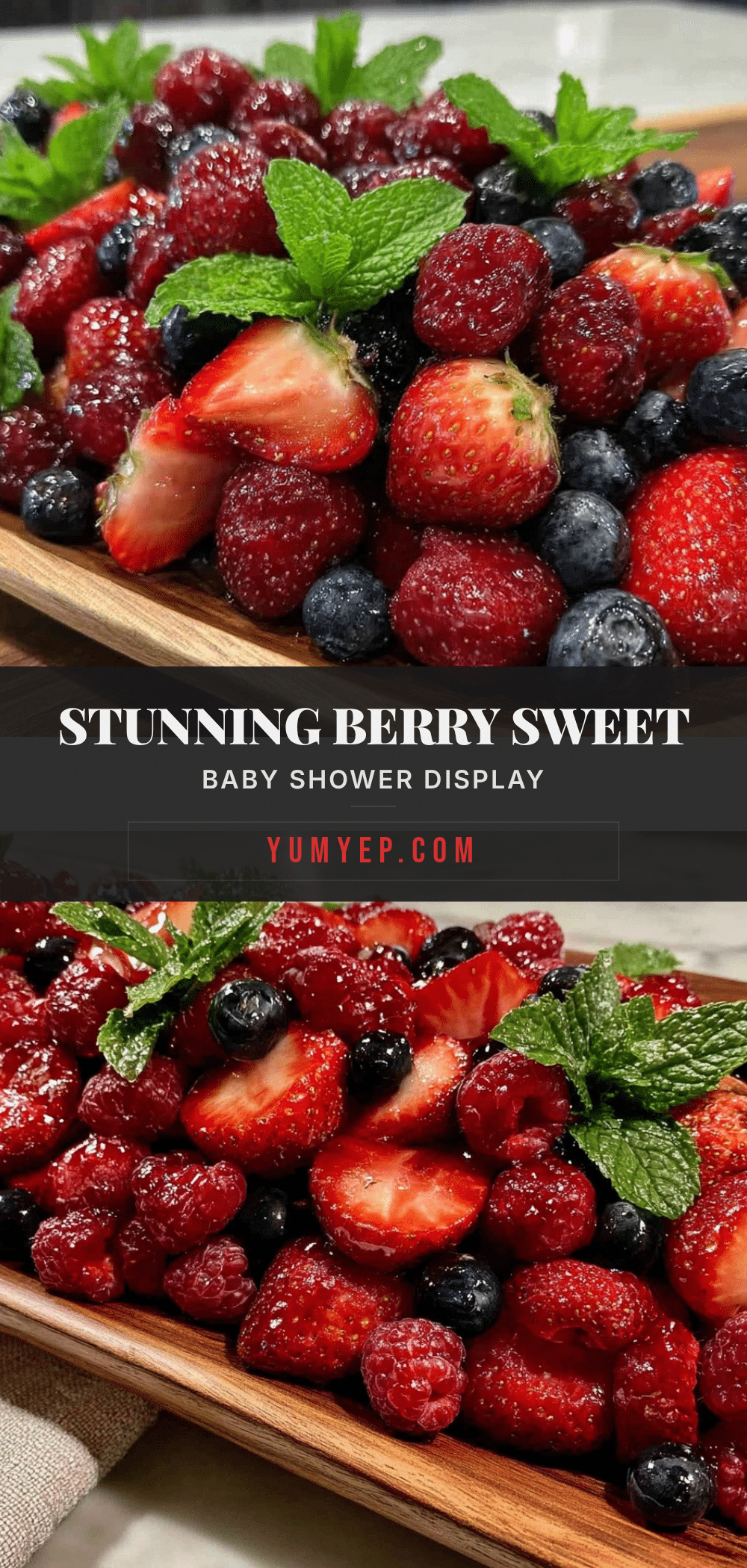 berry sweet baby shower fruit display recipe