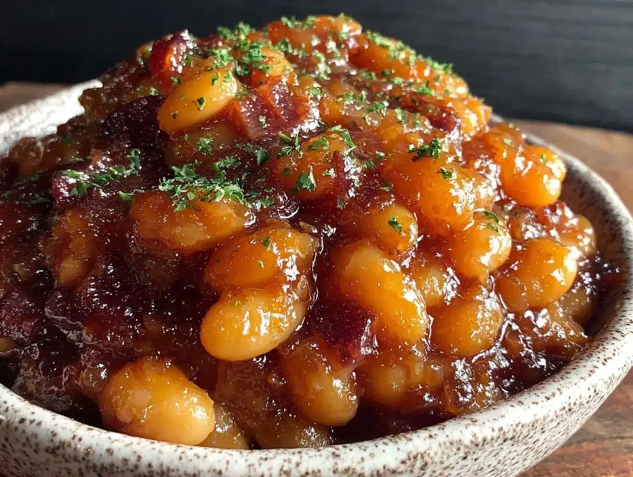 bourbon brown sugar baked beans preparation steps