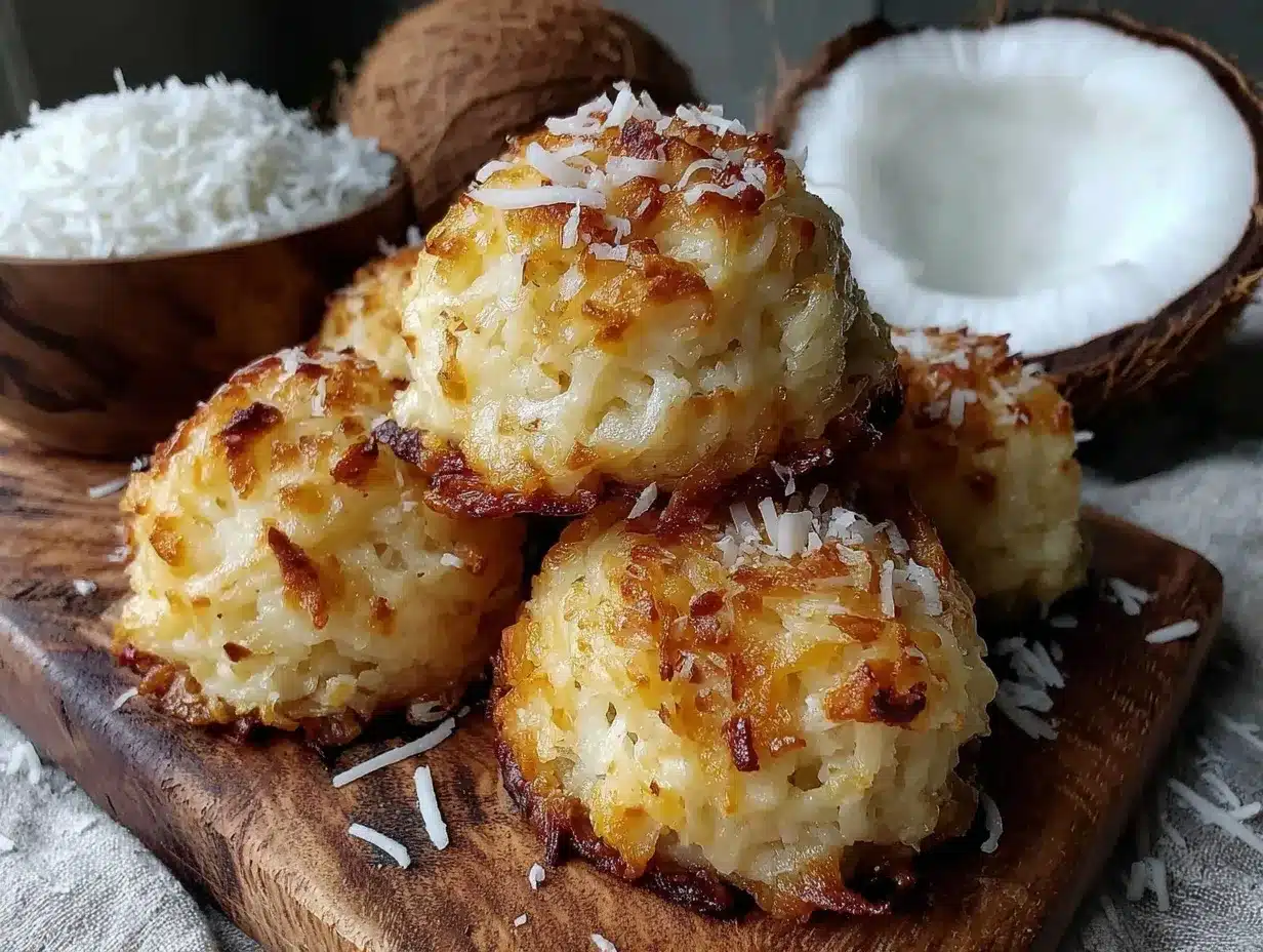 chewy condensed milk coconut macaroons preparation steps