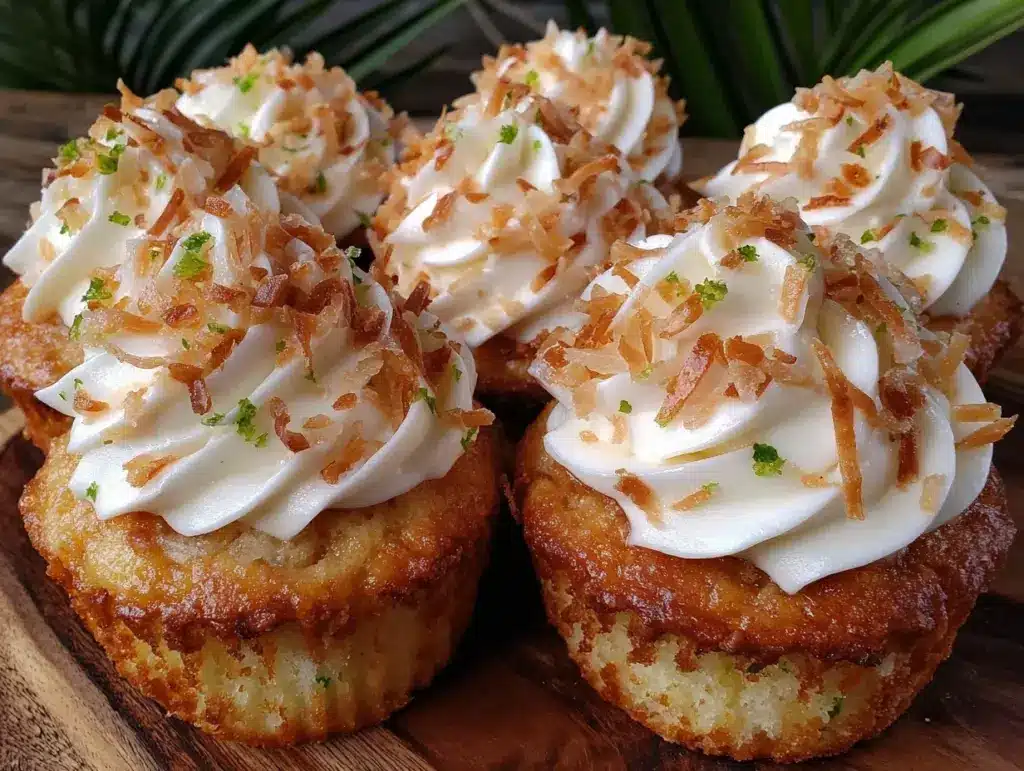 coconut lime cupcakes - featured image