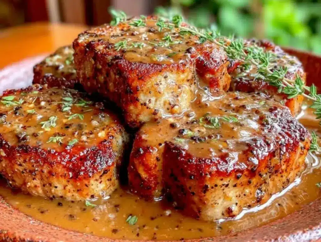 cozy crockpot ranch pork chops - featured image