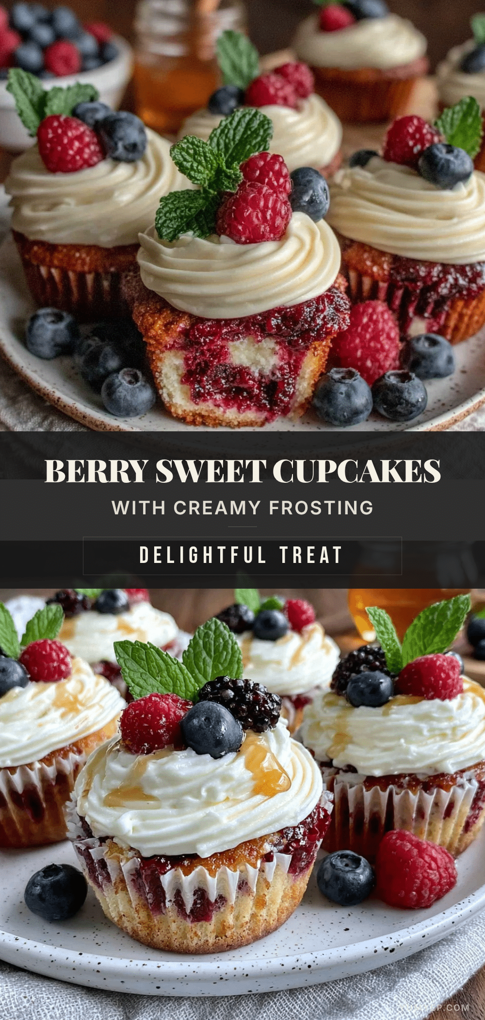 creamy berry sweet cupcakes recipe
