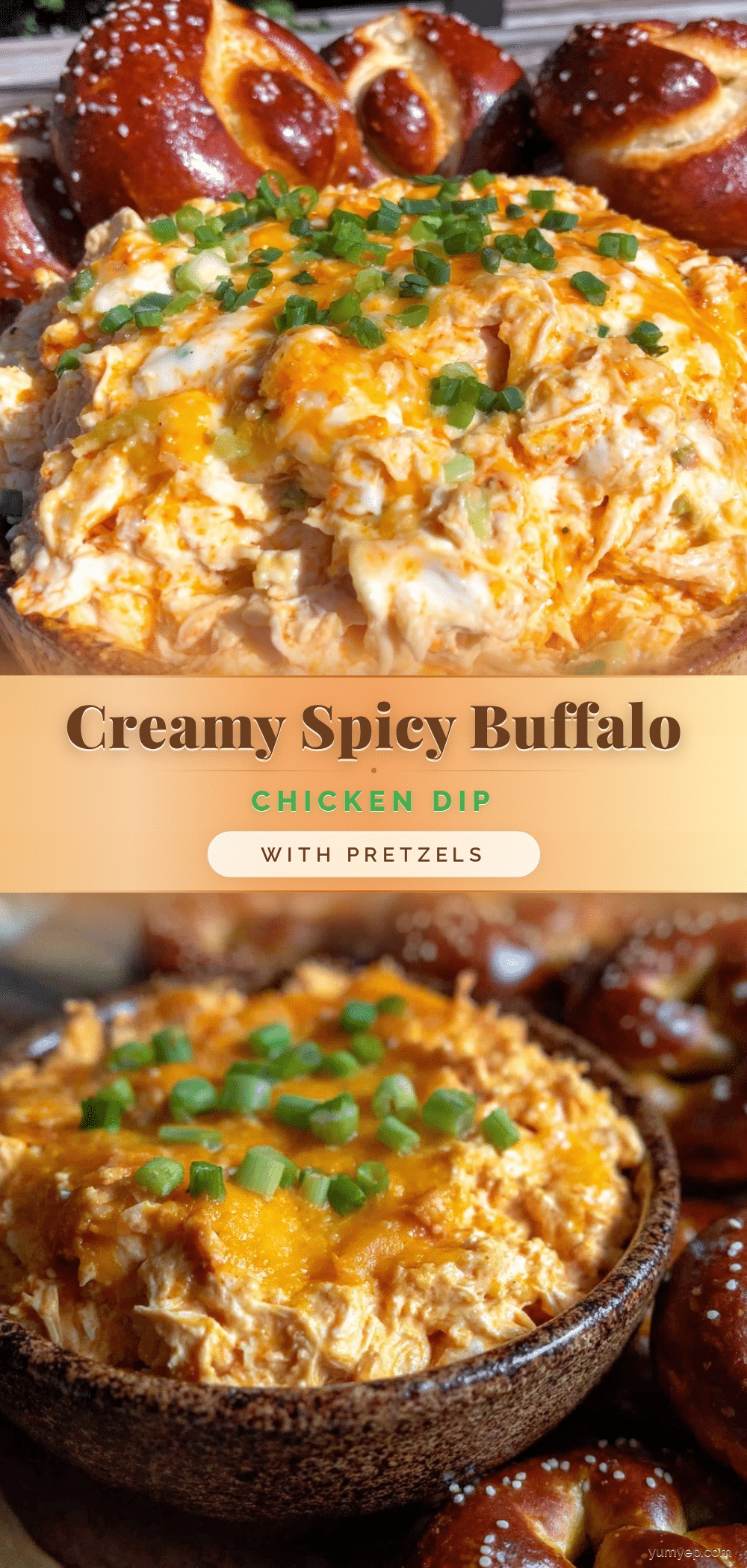 creamy buffalo chicken dip recipe