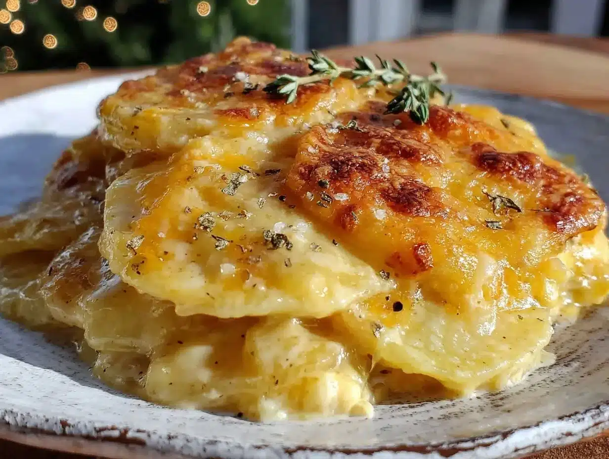 creamy crockpot scalloped potatoes preparation steps