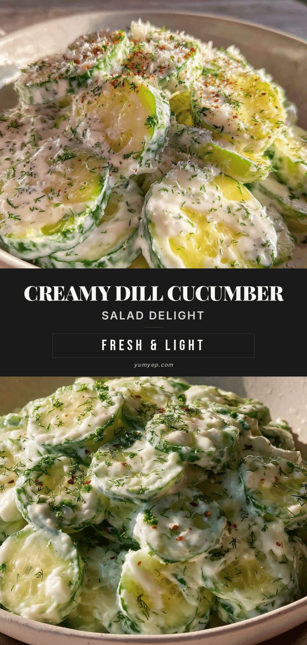 creamy cucumber salad recipe