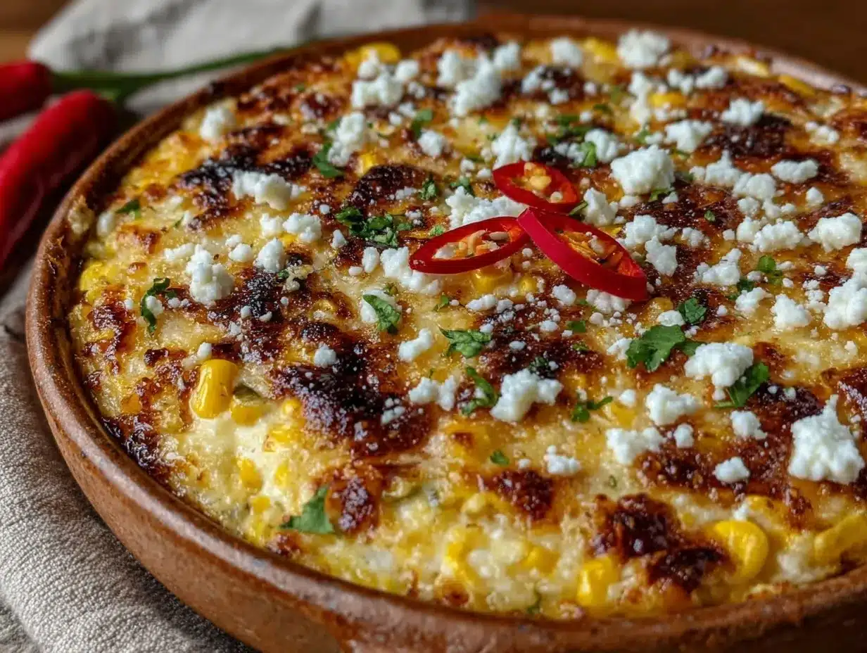 creamy mexican street corn casserole preparation steps