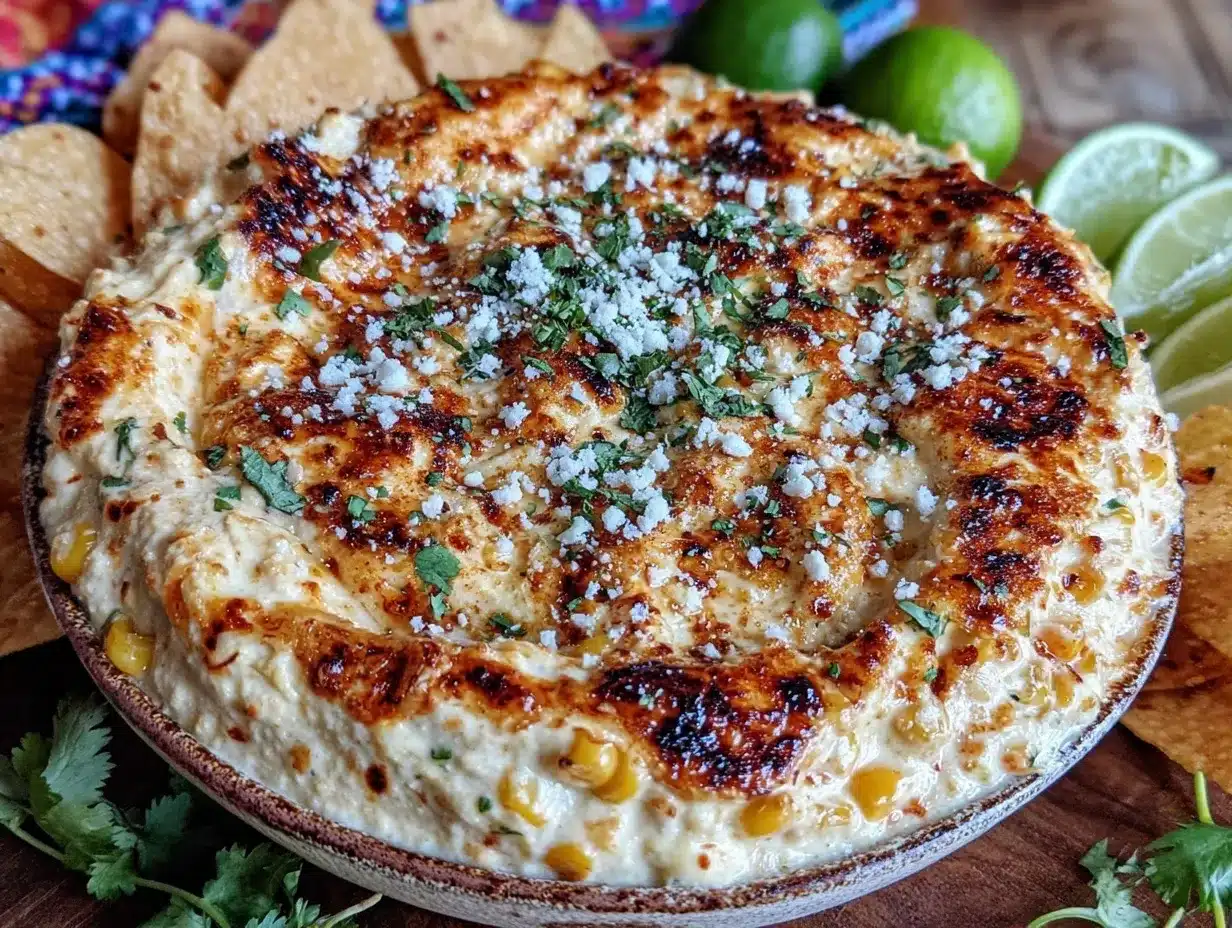 creamy mexican street corn dip preparation steps