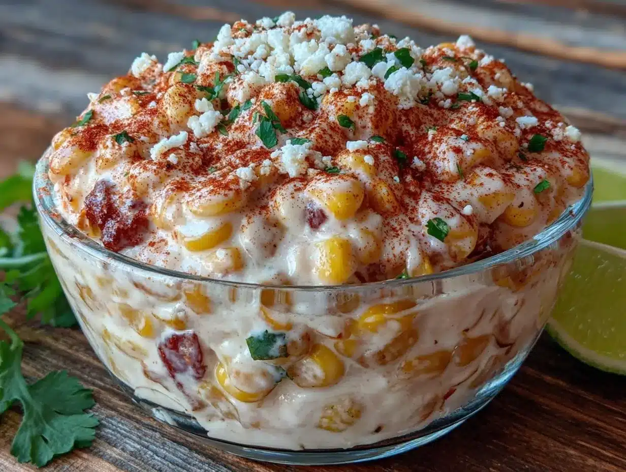 creamy mexican street corn salad preparation steps
