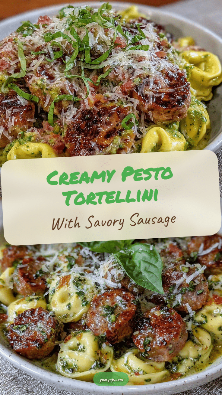creamy pesto tortellini recipe
