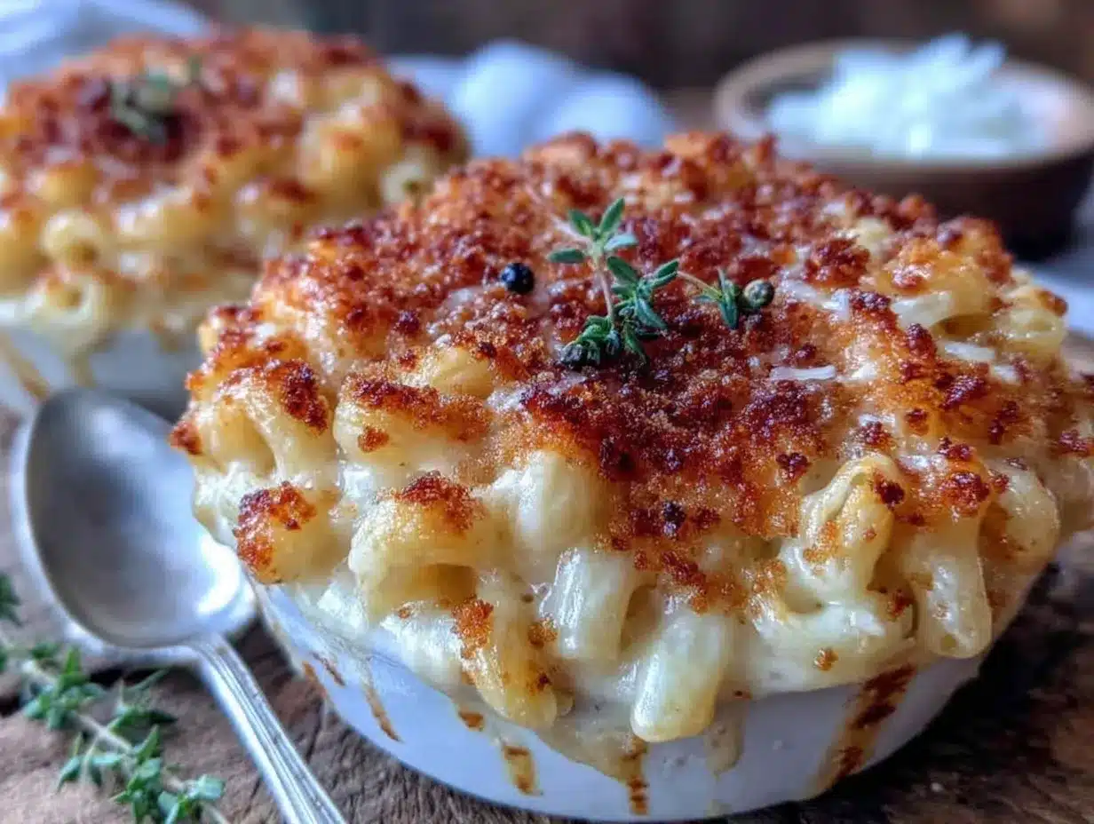 creamy smoked gouda mac and cheese for two preparation steps