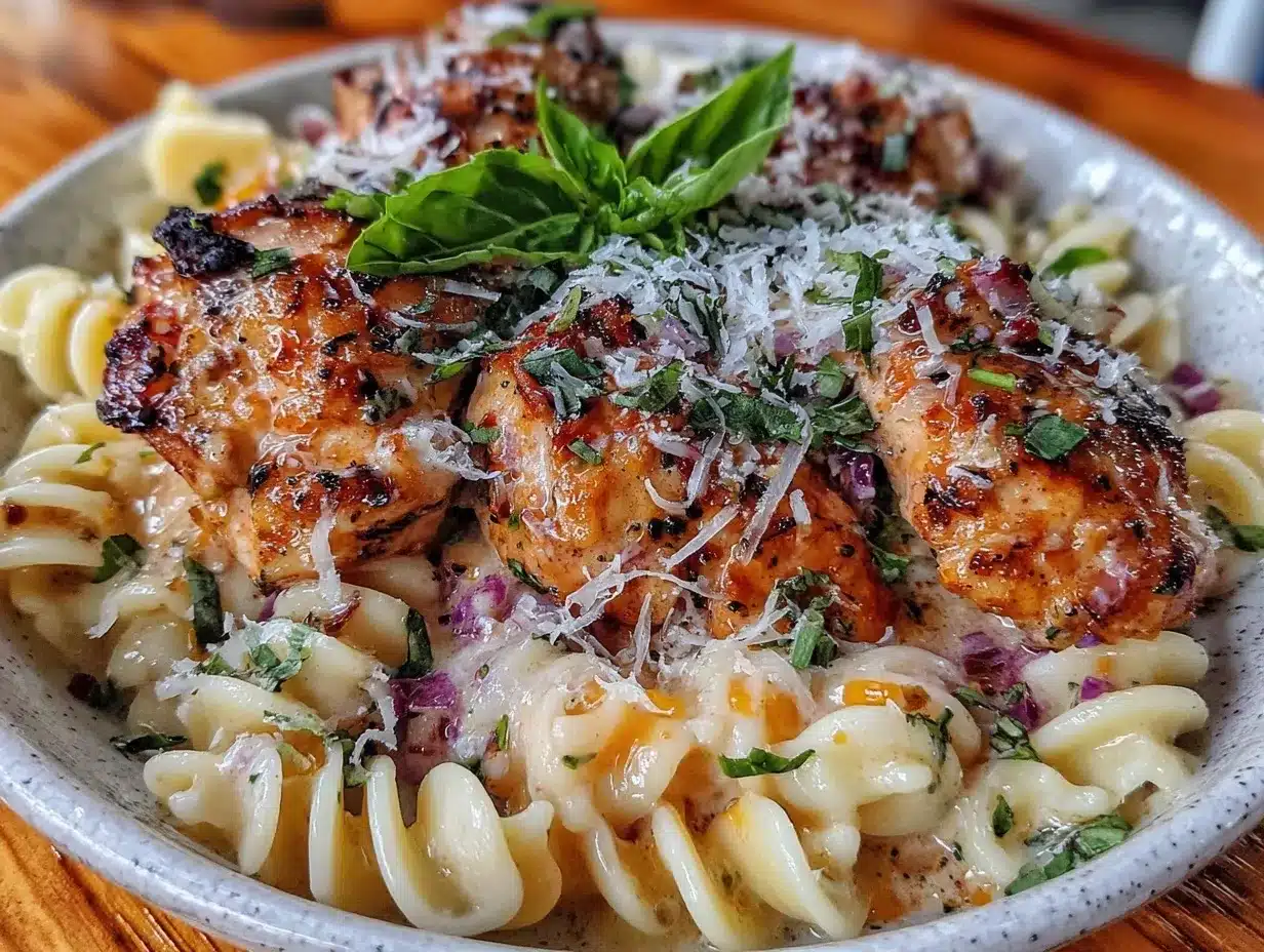 creamy tuscan chicken pasta preparation steps