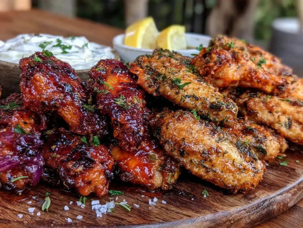 crispy baked chicken wings preparation steps