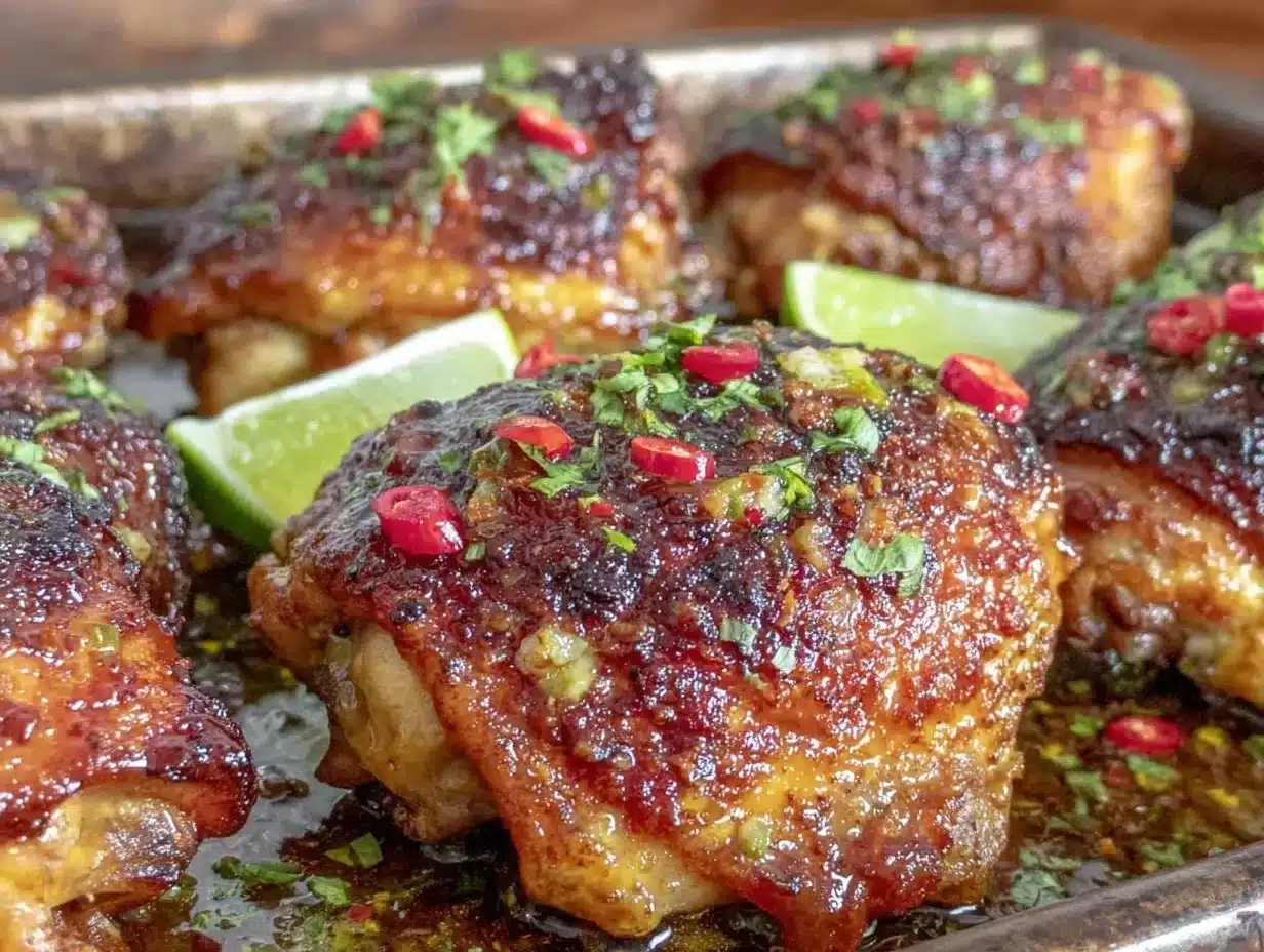 crispy chili lime chicken thighs preparation steps