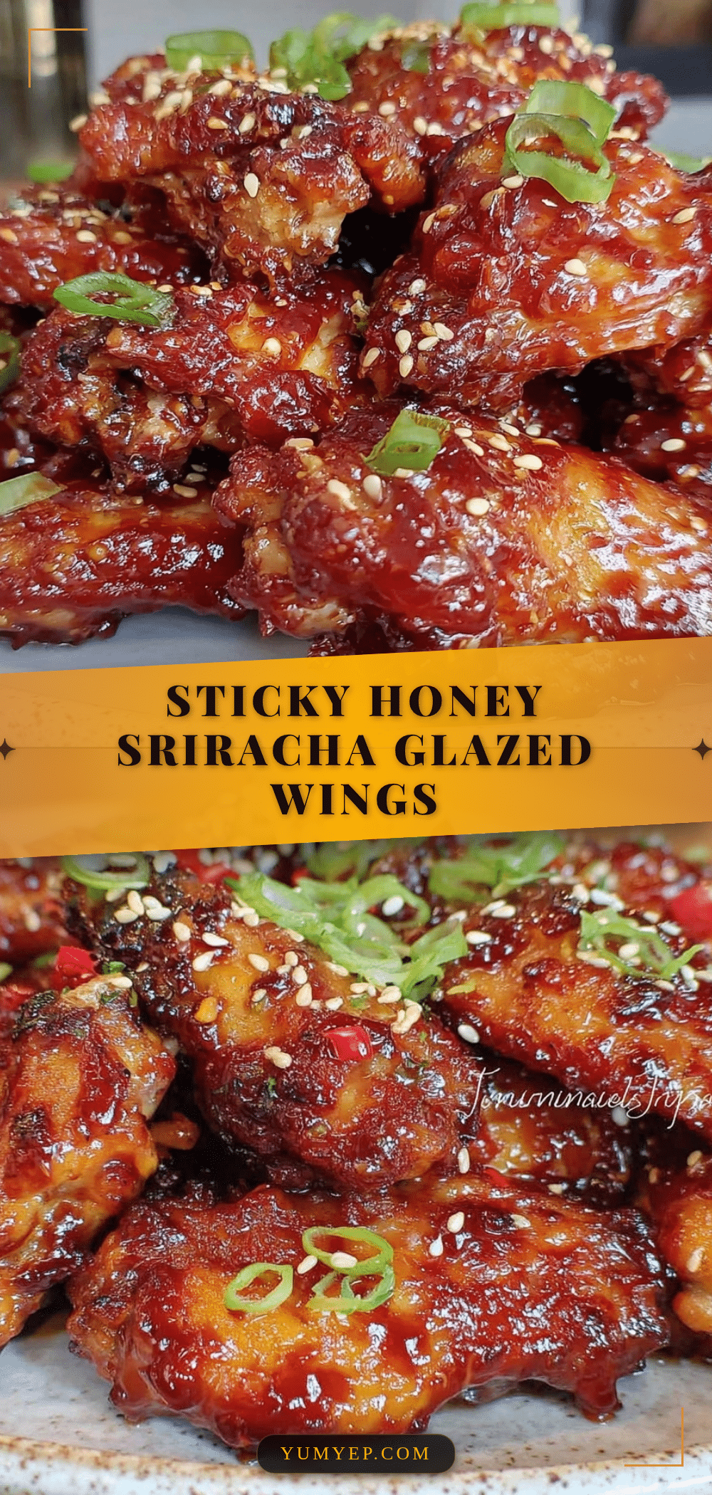 crispy honey sriracha glazed chicken wings recipe