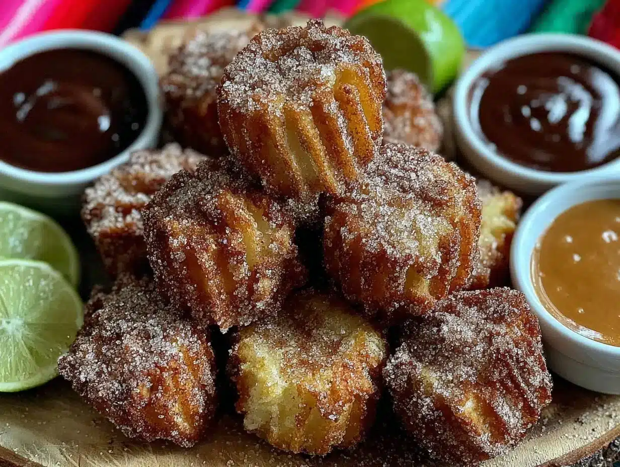 crispy mini churro bites preparation steps