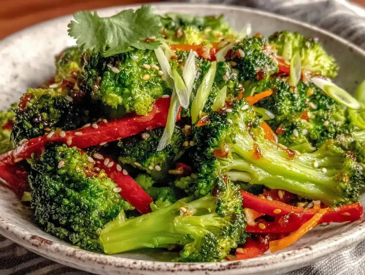 Crunchy Asian Broccoli Salad preparation steps
