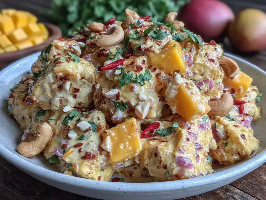 curry chicken salad - featured image