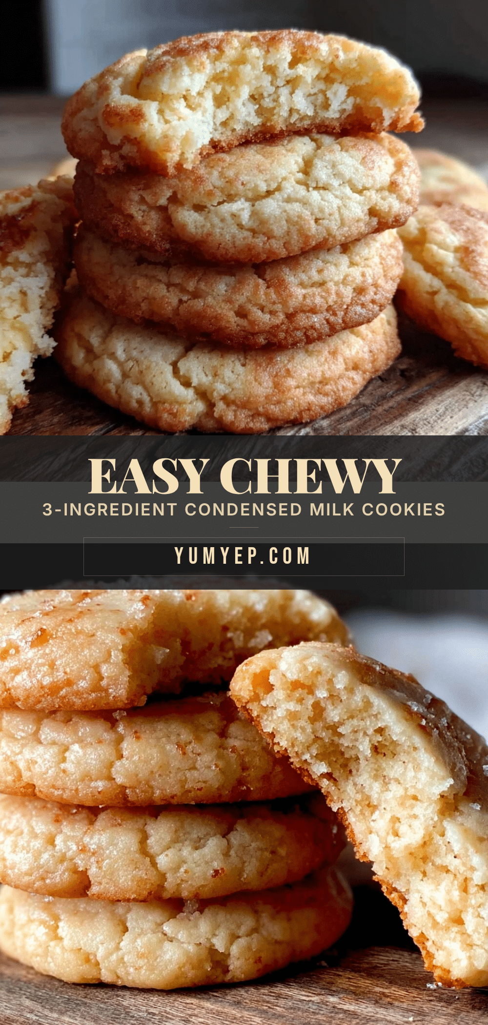 easy chewy 3-ingredient condensed milk cookies recipe