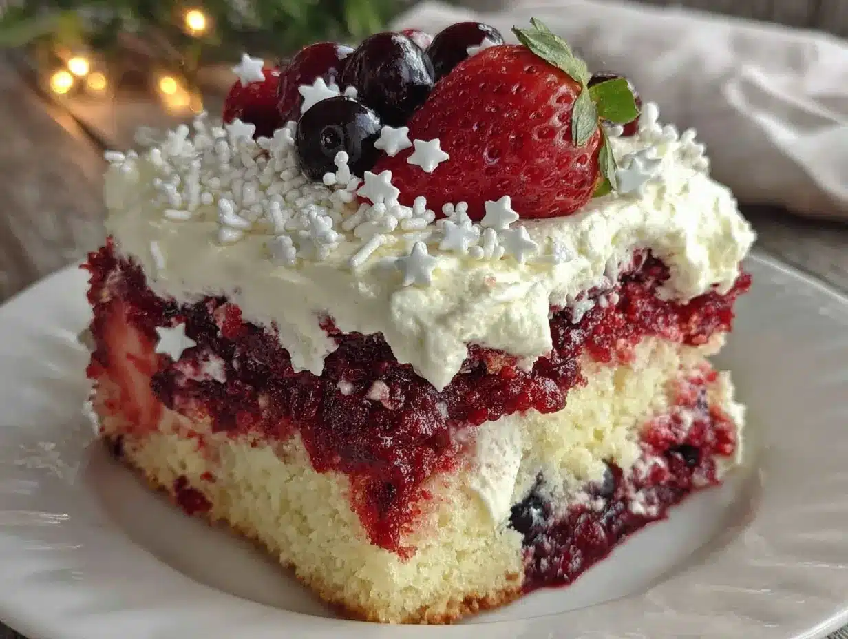 firecracker poke cake preparation steps