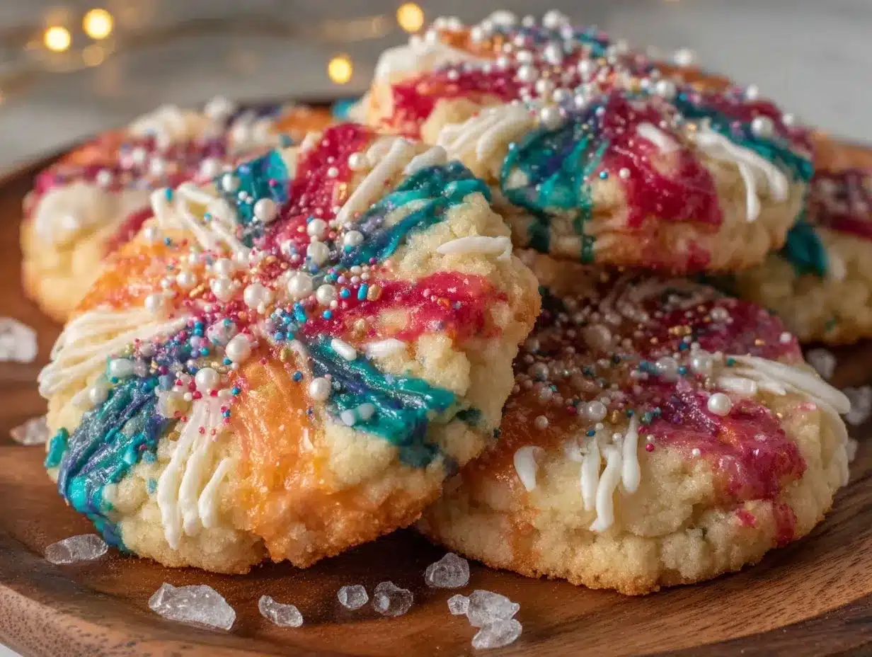 firework sugar cookies preparation steps