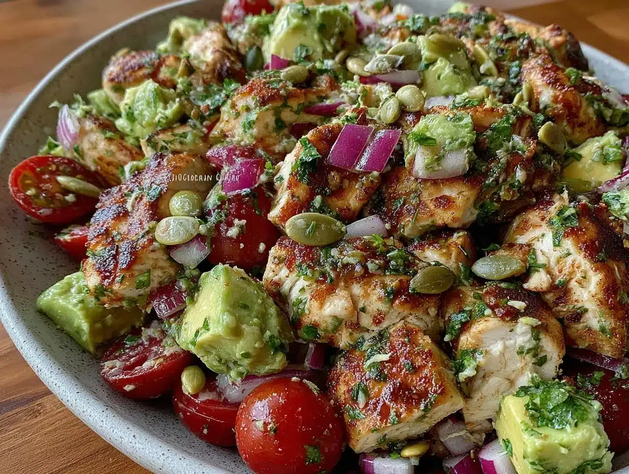 fresh avocado chicken salad preparation steps