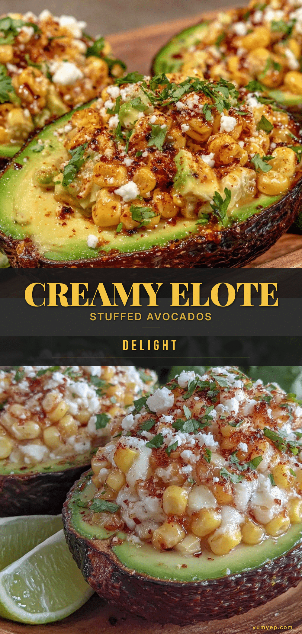 fresh elote stuffed avocados recipe