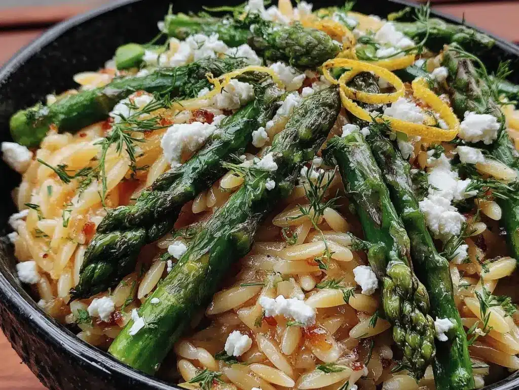 fresh lemon orzo salad - featured image