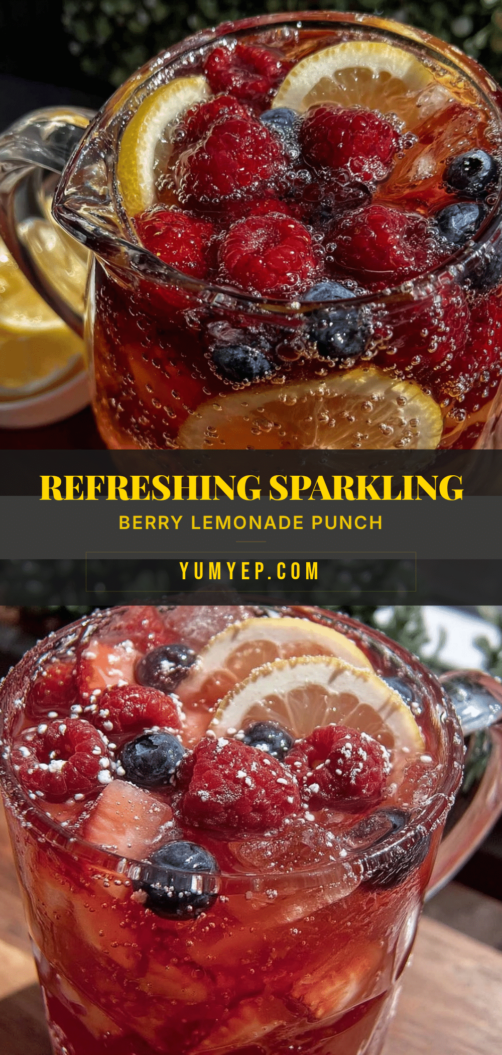fresh sparkling berry lemonade punch recipe