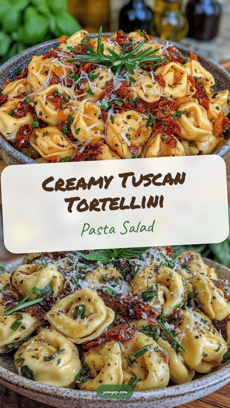 fresh tuscan tortellini pasta salad recipe