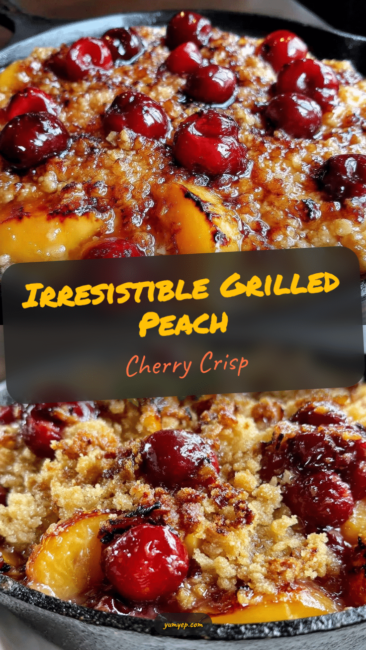 grilled peach and cherry crisp recipe