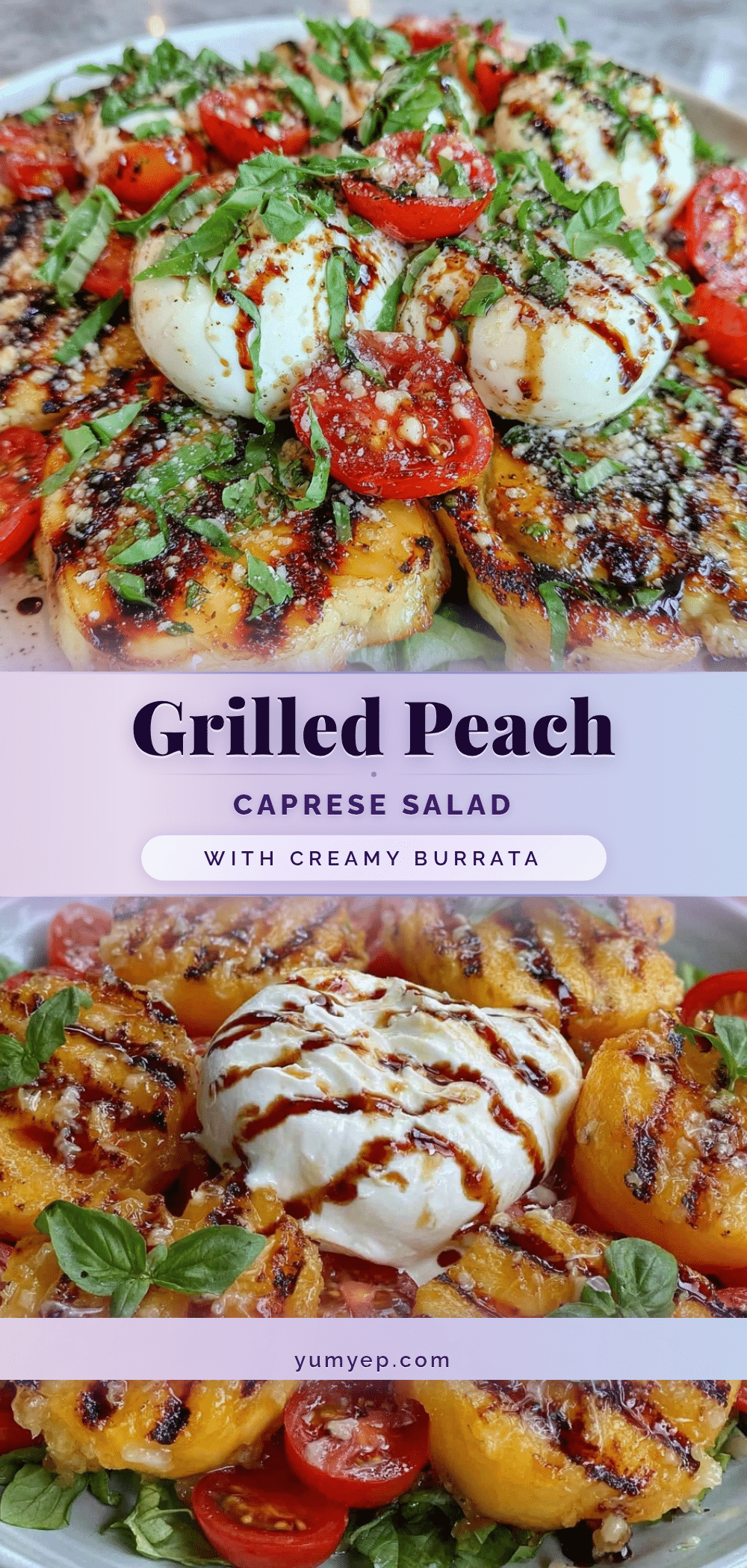 grilled peach caprese salad recipe