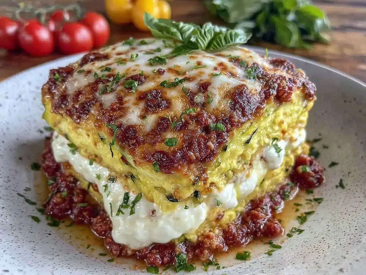 healthy diabetes-friendly zucchini lasagna preparation steps