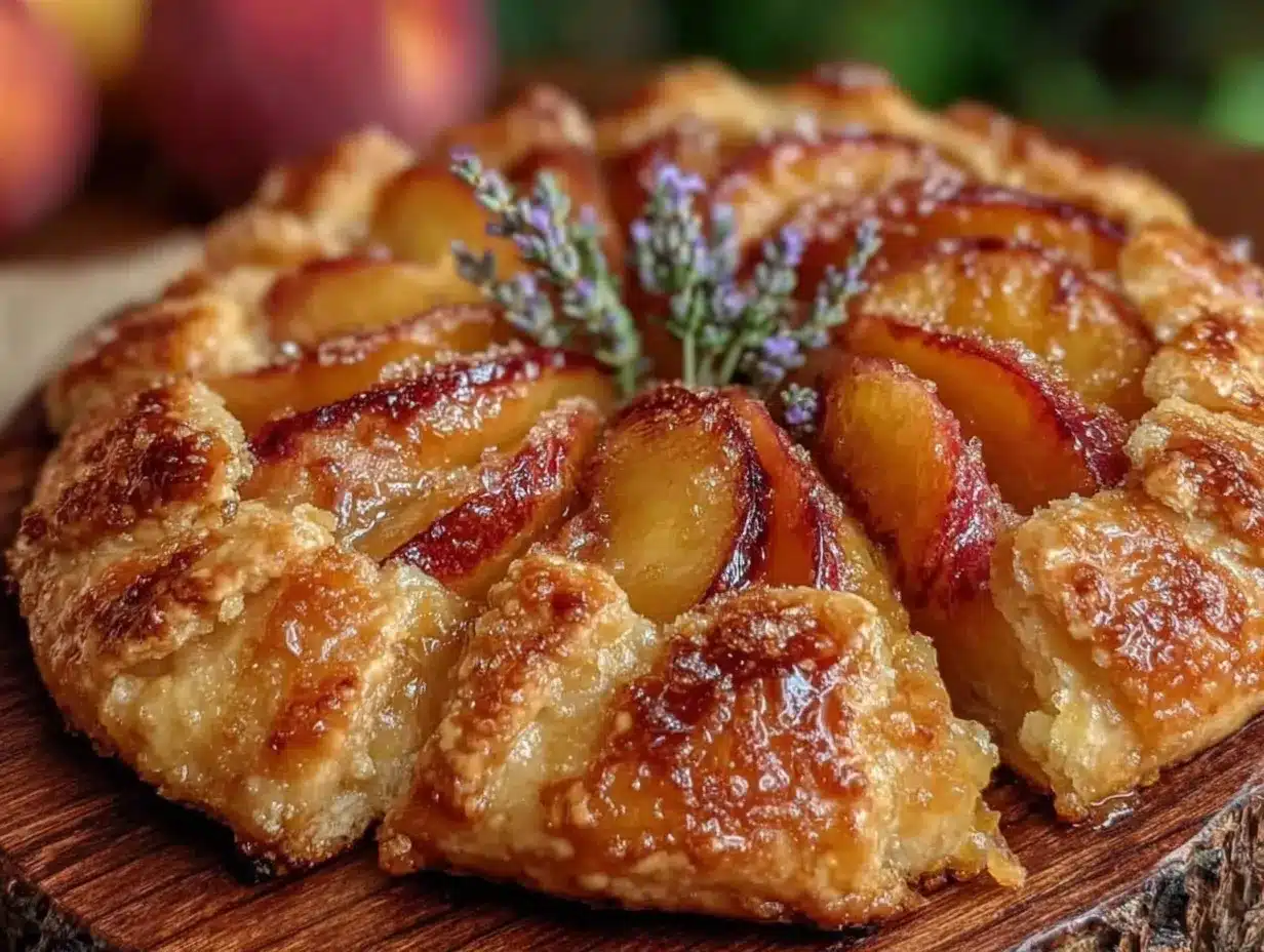 honey lavender nectarine galette preparation steps